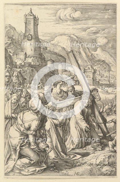 Christ Carrying the Cross, from The Passion of Christ, ca. 1598-1617. Creator: Unknown.