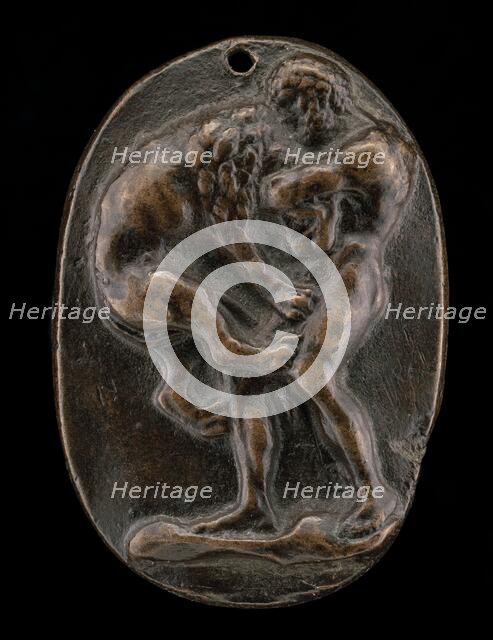 Hercules and the Nemean Lion, 15th century. Creator: Unknown.