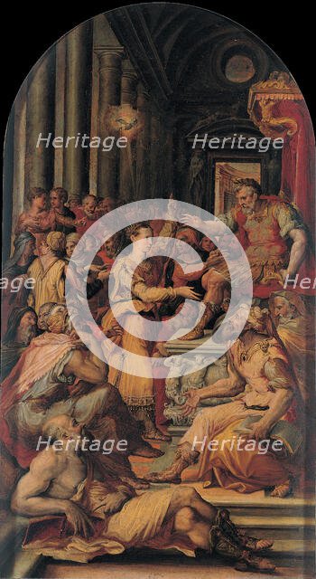 The Dispute of Saint Catherine of Alexandria, 1551. Creator: Fontana, Prospero (1512-1597).