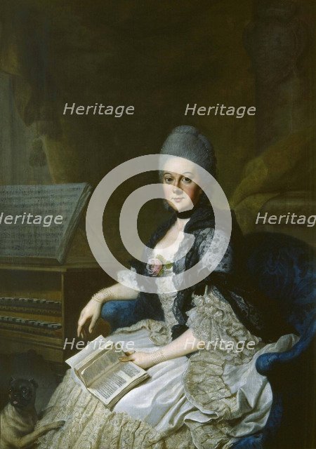 Duchess Anna Amalia of Brunswick-Wolfenbüttel (1739-1807). Artist: Ziesenis, Johann Georg, the Younger (1716-1776)