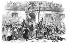 The release of politicial prisoners from the Castellamare, Palermo, on June 19..., 1860. Creator: Unknown.