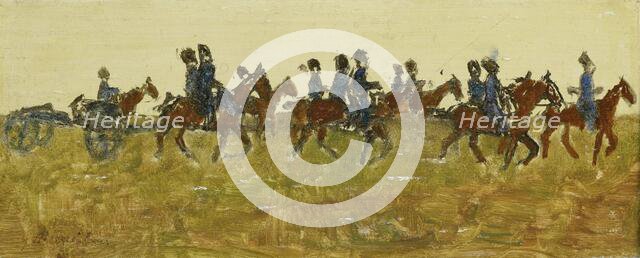 Hussars on Maneuver, c.1880-c.1923. Creator: George Hendrik Breitner.