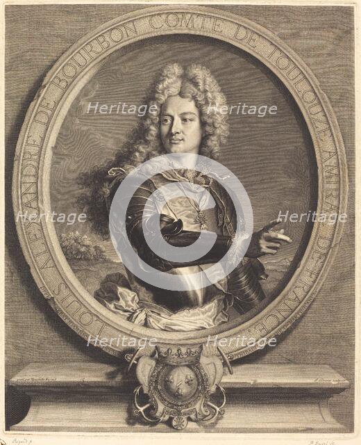 Louis-Alexandre de Bourdon, comte de Toulouse, 1714. Creator: Pierre Drevet.