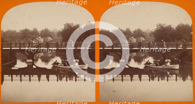 Balcony Bridge, Central Park, New York City, about 1875. Creator: W. M. Chase.