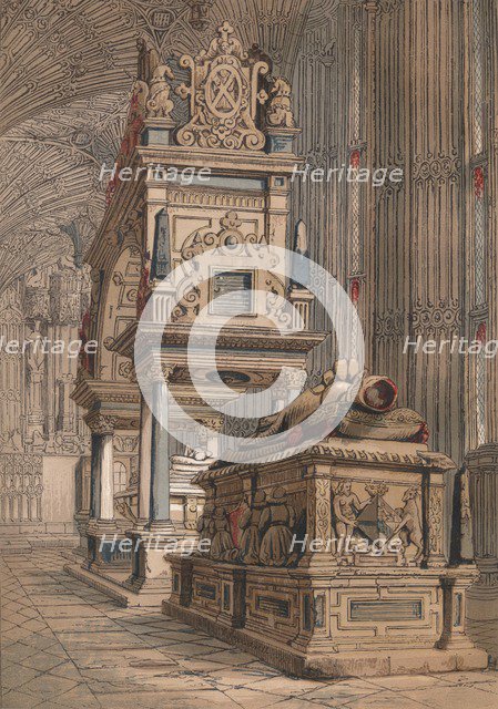 'Tomb of Queen Elizabeth', 1845. Artist: Unknown.