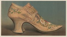 Large buckled shoe worn in the reign of Queen Anne, 1885.  Creator: Unknown.