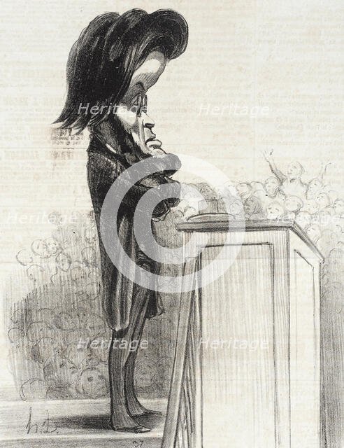 Jules Favre, 1849. Creator: Honore Daumier.