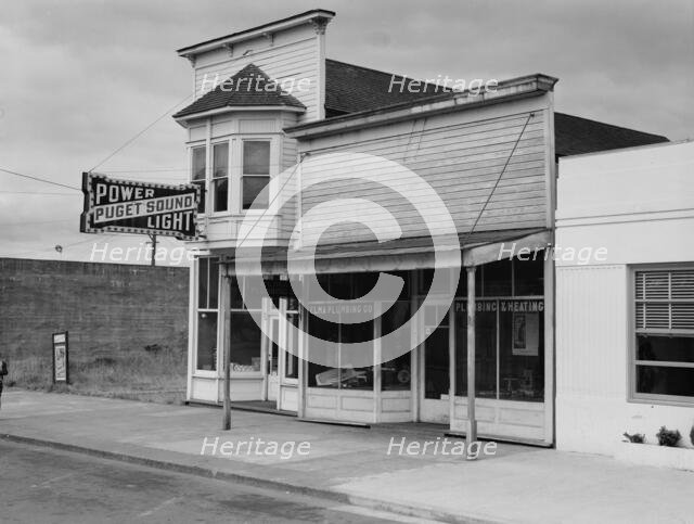 Main street, Elma,  Grays Harbor country, Western Washington, 1939. Creator: Dorothea Lange.