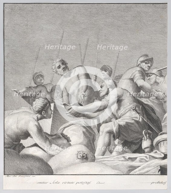 Embriaco Rejecting the Spoils, from: Forme Picturarum Archetypae, 1774. Creator: Lorenzo Lorenzi.