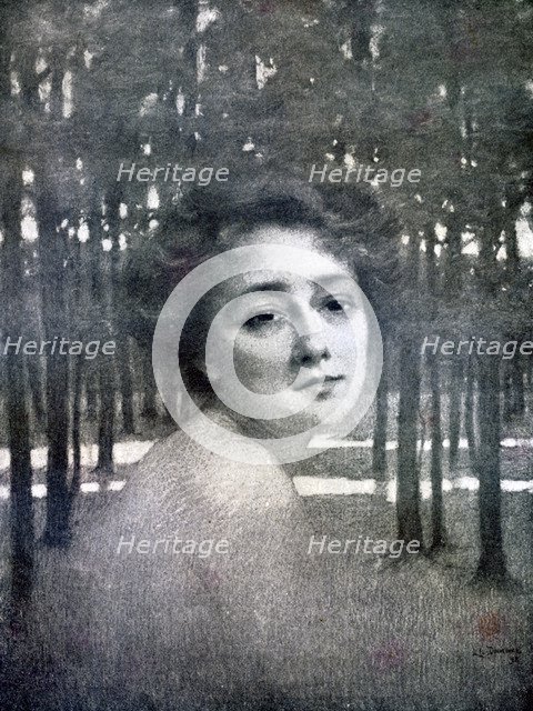 Portrait of a woman, 1898. Artist: Unknown