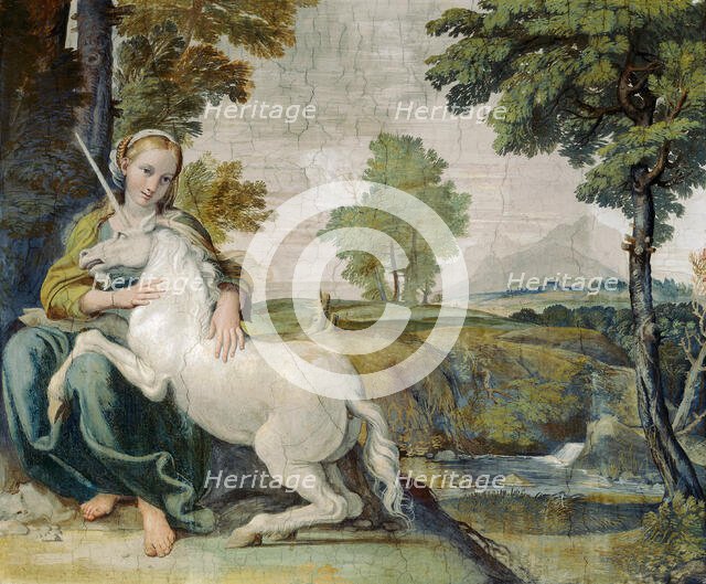 Virgin and Unicorn, c1602. Creator: Domenichino (1581-1641).