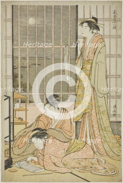 The Ninth Month, from the series "Twelve Months in the South (Minami juni ko)", c. 1784. Creator: Torii Kiyonaga.