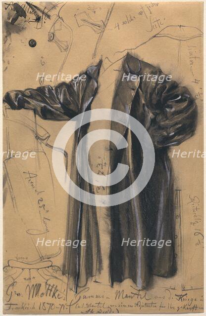 The Waterproof Coat of General Moltke, 1871. Creator: Adolph Menzel.