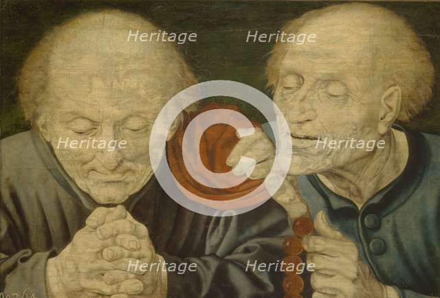 Two Old Men. Artist: Reymerswaele, Marinus Claesz, van (ca. 1490-after 1567)