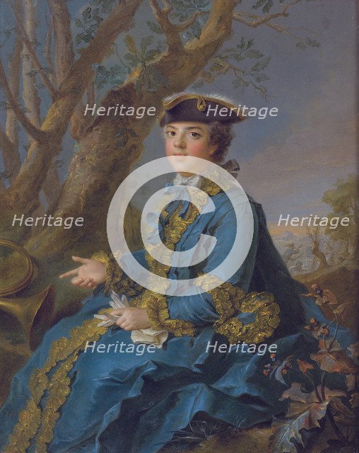 Louise Élisabeth of France (1727-1759), Duchess of Parma, 1760. Artist: Nattier, Jean-Marc (1685-1766)