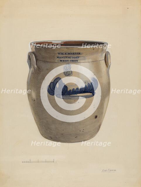 Crock, c. 1936. Creator: Charles Caseau.