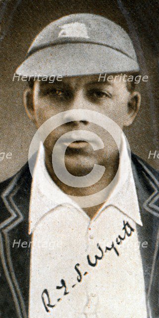 Robert Elliot Storey Wyatt, (Quiet Wyatt), all-round circketer, 1935. Artist: Unknown