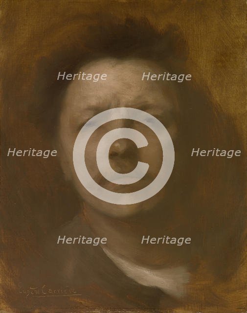 Self-Portrait, ca. 1893. Creator: Eugene Carriere.