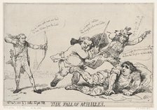 The Fall of Achilles, January 7, 1785., January 7, 1785. Creator: Thomas Rowlandson.