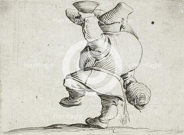 A Drinker Seen From Behind, 1616. Creator: Jacques Callot.