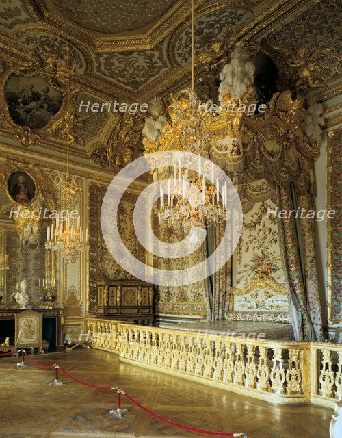The Queen's Bedchamber, The Queen's Suite (Grand Appartement de la Reine) Artist: Unknown