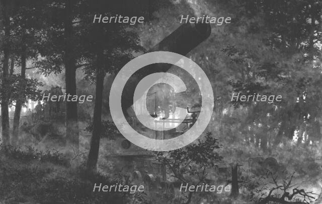 ''La riposte Francaise au 420 Allemand', 1916. Creator: Unknown.