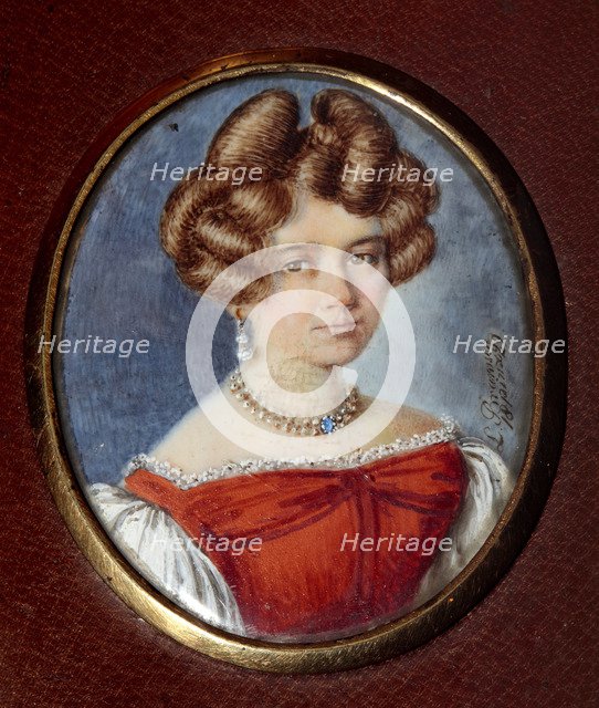 Portrait of Alexandra Andreyevna Tchaikovsky (1813-1854), née d'Assier, 1829.