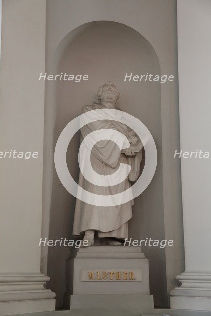 Statue of Martin Luther, Lutheran Cathedral, Helsinki, Finland, 2011. Artist: Sheldon Marshall