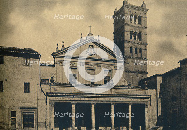 'Roma - St. Caecilia's Church Temple by Bramante in the Cloisters of S. Pietro in Montorio on the Ja Artist: Unknown.