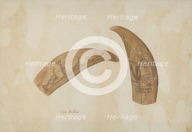 Whale's Tooth, c. 1940. Creator: Carl Strehlau.