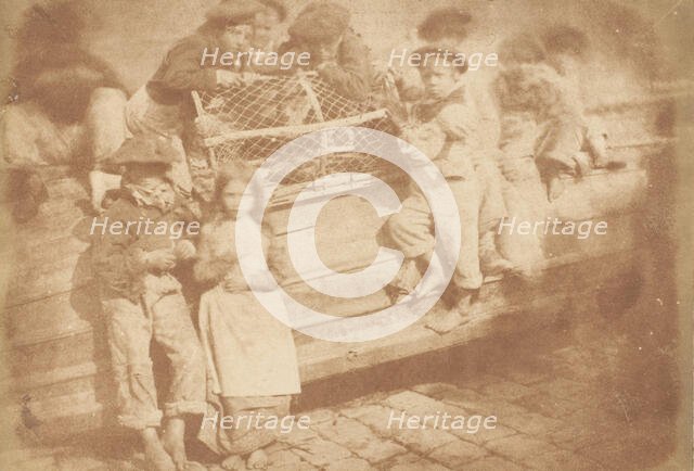 Newhaven Children, 1843-47. Creators: David Octavius Hill, Robert Adamson, Hill & Adamson.