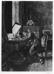 'The Etcher', c1860-1880 (1924). Artist: Paul Adolphe Rajon