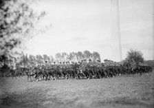 Cavalry Review By President Wilson - Cavalry In Maneuvers, 1913. Creator: Harris & Ewing.