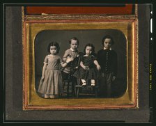 Lizzie, John, Annie, and Mitchell McAllister, Dec. 5., 1851. Creator: Marcus Aurelius Root.