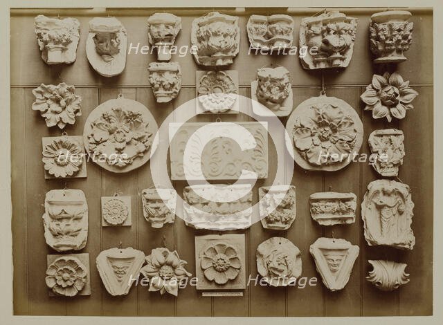 Casts of Greek, Gothic and Renaissance fragments, 1876. Creator: Bedford Lemere and Company.