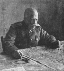 'Sur le front Russe; Le general Sakharof, commandant une armee russe en Volhynie', 1916. Creator: Unknown.