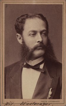 Portrait of the composer Wilhelm Westmeyer (1829-1880). Creator: Luckhardt, Fritz (1843-1894).
