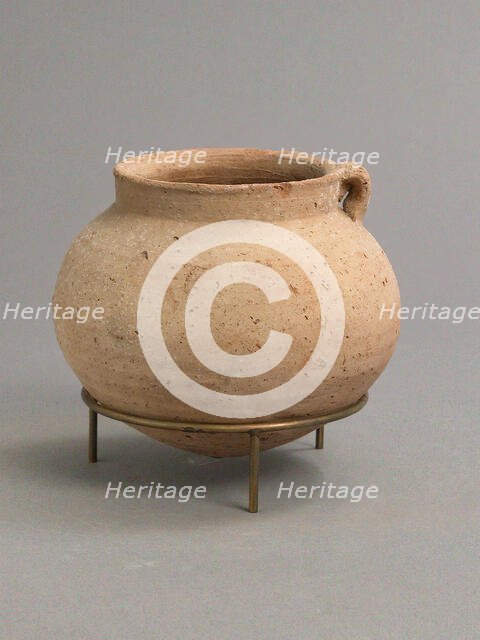 Jar with Handle, Coptic, 4th-7th century. Creator: Unknown.