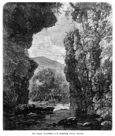 The Black Colonel's cave, Gleneye, Scotland, 1864. Artist: Unknown