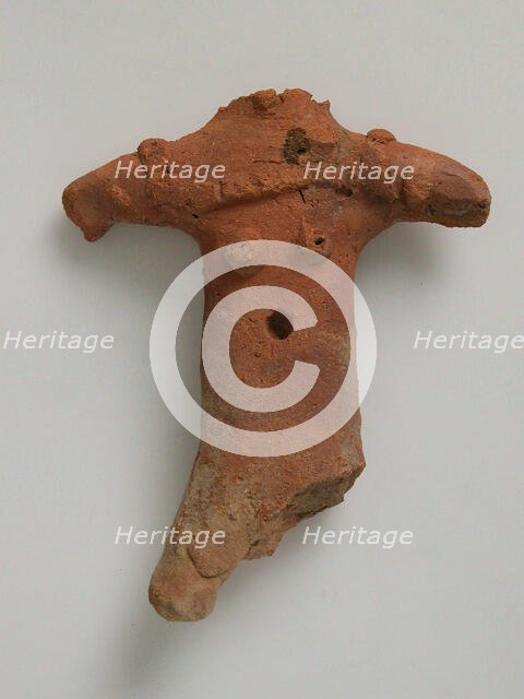 Fragment of a Female Figure, Coptic, 4th-7th century. Creator: Unknown.