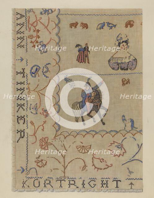 Coverlet, c. 1941. Creator: Regina Henderer.