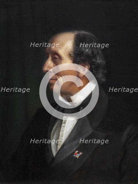 Portrait of Hans Christian Andersen, 1869. Creator: Carl Bloch.