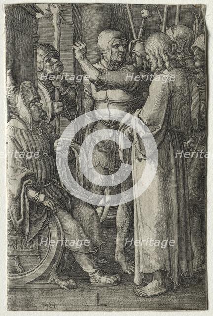 The Passion: Christ Before the High Priest, 1521. Creator: Lucas van Leyden (Dutch, 1494-1533).