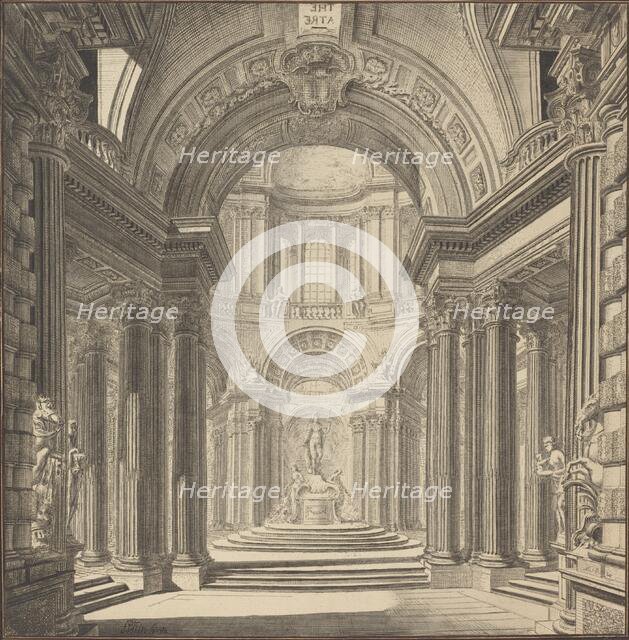 Interior of a Temple, c. 1750. Creator: Pierre Varin.