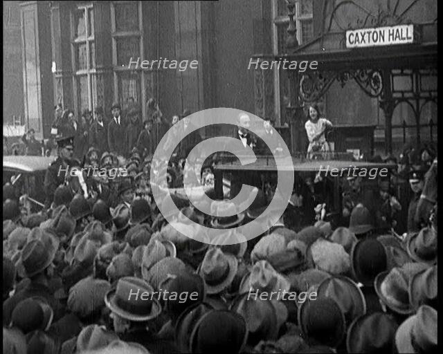 Mr Otho Nicholson, After Winning The Westminster Abbey By-Election Standing on The Back of..., 1924. Creator: British Pathe Ltd.