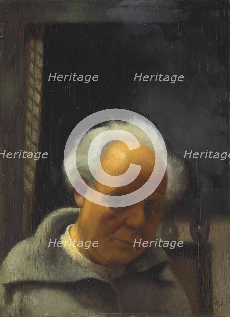 Self-portrait under artificial light, 1933. Creator: Segal, Arthur (1875-1944).