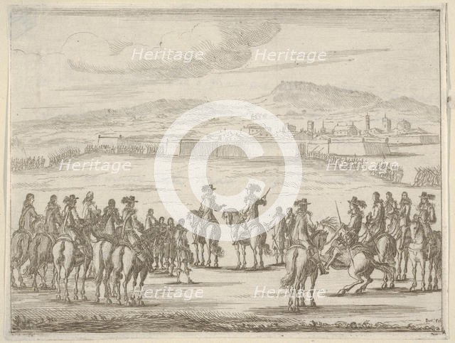 Francesco I d'Este Liberates the City of Turin and Leaves it in the Hands of the Duke of S..., 1659. Creator: Bartolomeo Fenice.