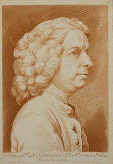 Portrait of the composer Francesco Geminiani (1687-1762).
