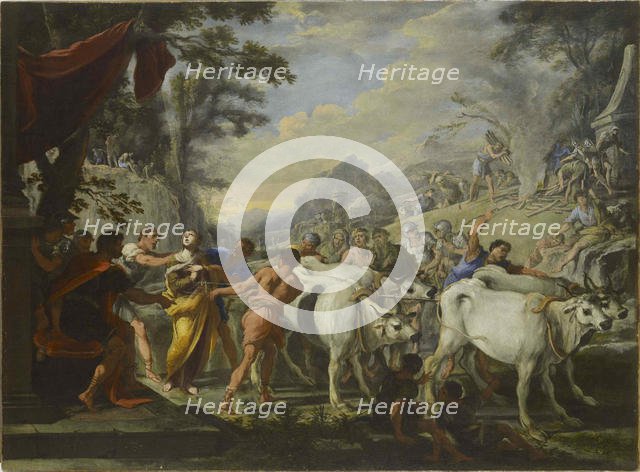 The Martyrdom of Saint Lucia, um 1640-1650. Creator: Gargiulo, Domenico (1609-1675).