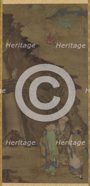 The Rock Bridge at Mount Tiantai, 1178. Creator: Zhou Jichang.